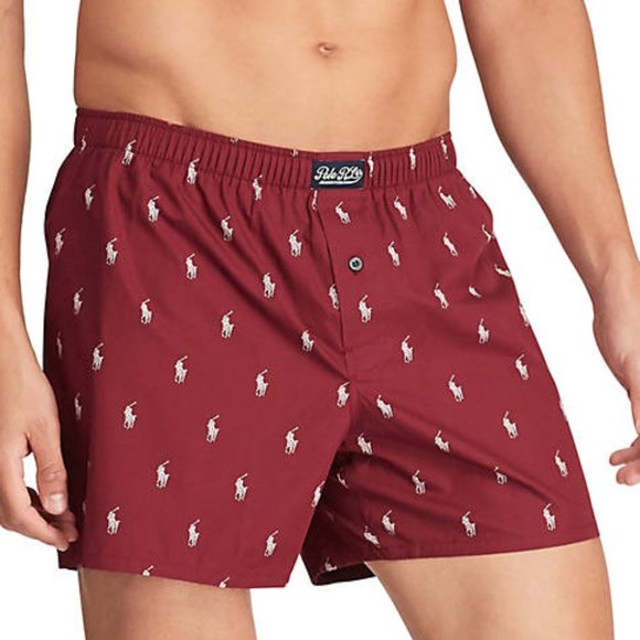 ralph lauren woven boxer shorts